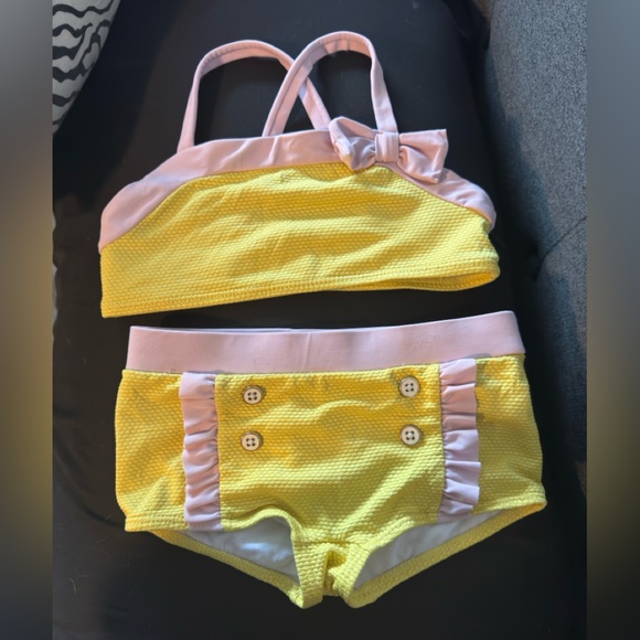 Janie and Jack 2 piece kids swimsuit size 5 - Picture 5 of 6